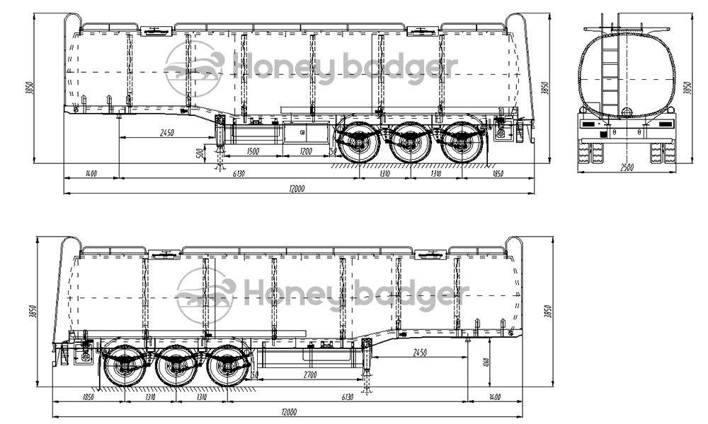 fuel tanker CAD