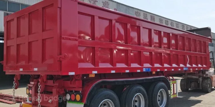 30CBM End Dump Semi Trailer